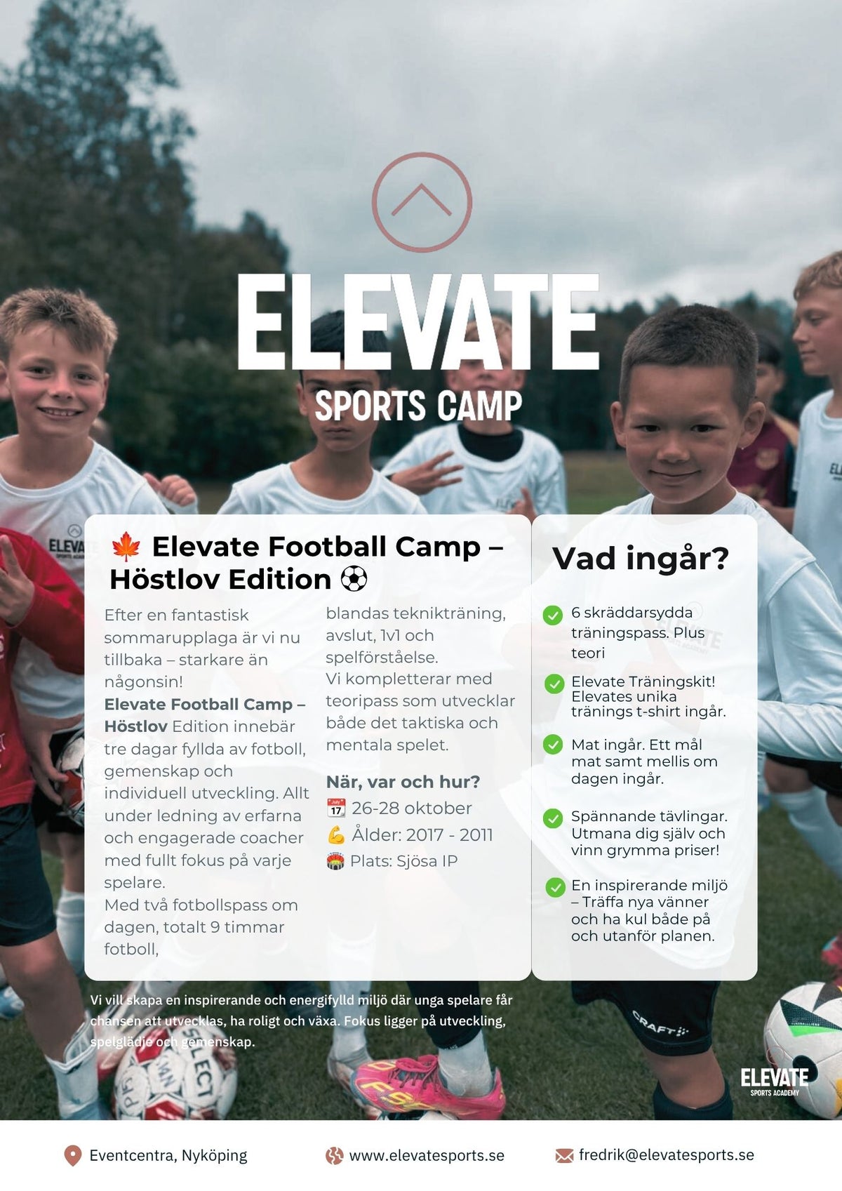 Elevate Football Camp – Höstlov Edition 🍂⚽